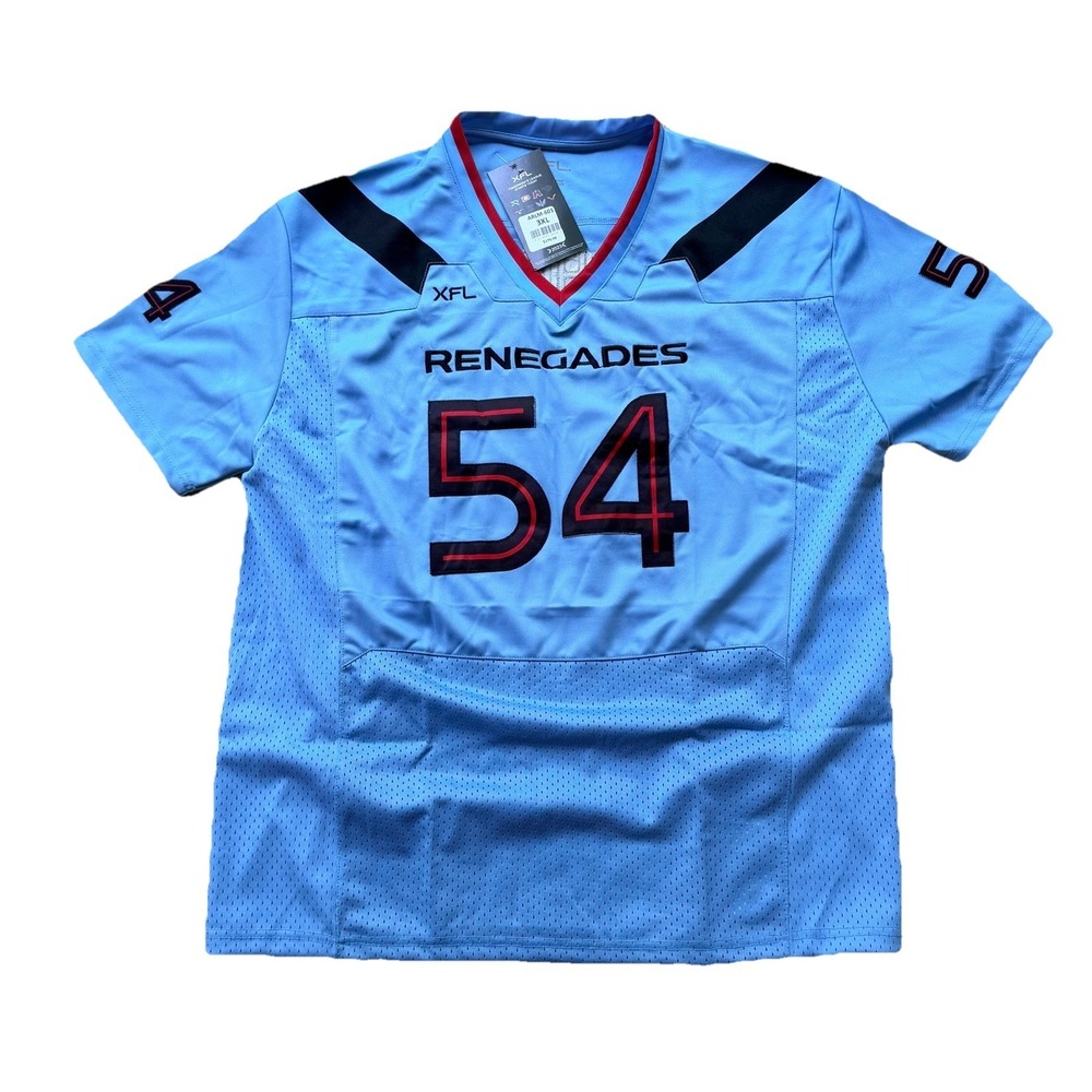 2023 XFL Arlington Renegades #54 Official Jersey NWT Size 3XL The Rock‎ Era